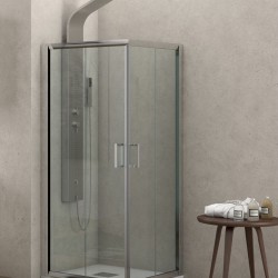 Καμπίνα τετράγωνη NEW FLORA CLEAR 100 80X80X180CM