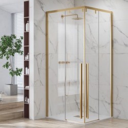 Καμπίνα τετράγωνη SANTORINI 100 GOLD 100X100X200CM