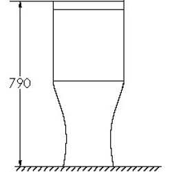 Λεκάνη Πισωστόμια roundnet Rimless Λευκή