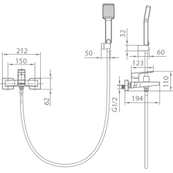 ΜΠΑΤΑΡΙΑ ΛΟΥΤΡΟΥ ART ΛEΥΚΟ ΜΑΤ BDAR025-4BL