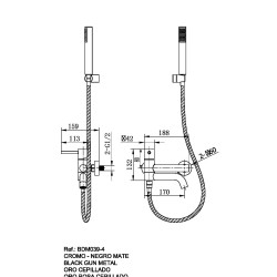 MΠΑΤΑΡΙΑ ΛΟΥΤΡΟΥ ΜΟΝΖΑ ΧΡΩΜΕ BDM039-4
