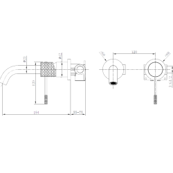 ΕΝΤΟΙΧΙΖΟΜΕΝΗ ΜΠΑΤΑΡΙΑ ΝΙΠΤΗΡΟΣ GENOVA ΧΡΥΣΟ ΜΑΤ GLG053/OC
