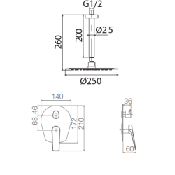 ΜΠΑΤΑΡΙΑ ΣΕΤ ΜΕ ΣΥΣΤΗΜΑ ΕΝΤΟΙΧΙΣΜΟΥ 2 ΕΞΟΔΩΝ DELOS ΧΡΩΜΕ GPP057 (ΜΕ ΜΠΡΑΤΣΟ ΟΡΟΦΗΣ)- PAROS
