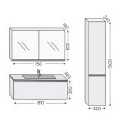  Royal Bath Sevilla/80 White 3SV80AWH 