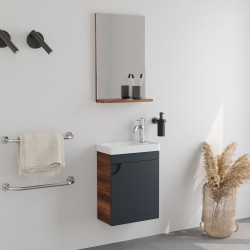  Σετ Έπιπλο Μπάνιου NEW MINI Ανθρακί MDF 18mm Λάκα 40 9SMIN040ANM