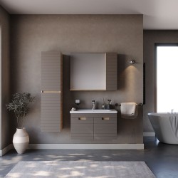  Σετ Έπιπλο Μπάνιο VEGA Καπουτσίνο MDF 18mm Λάκα 80 9SVEG080CAM